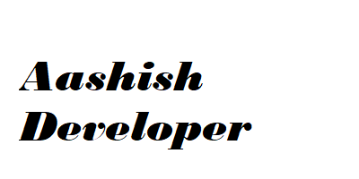Aashish Developer