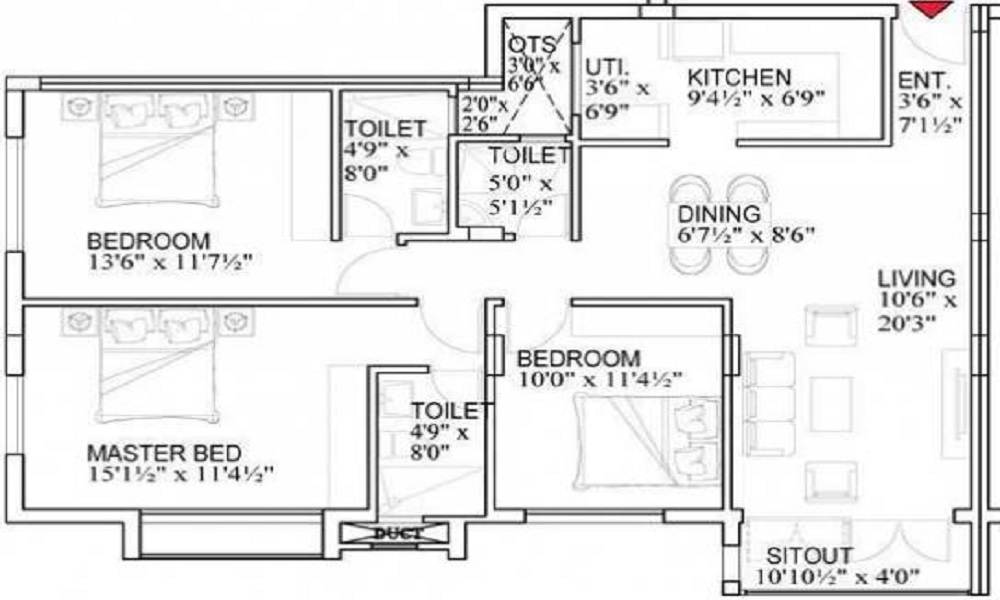 Bhaggyam Sai Kripa Floor Plan
