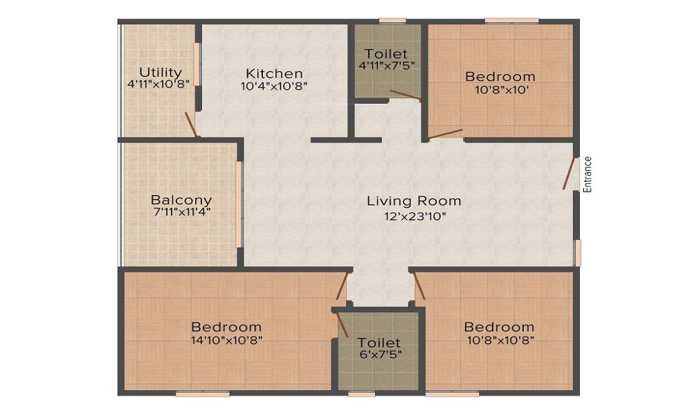 Bhaggyam Constructions Bhaggyam Suraksha Floor Plan