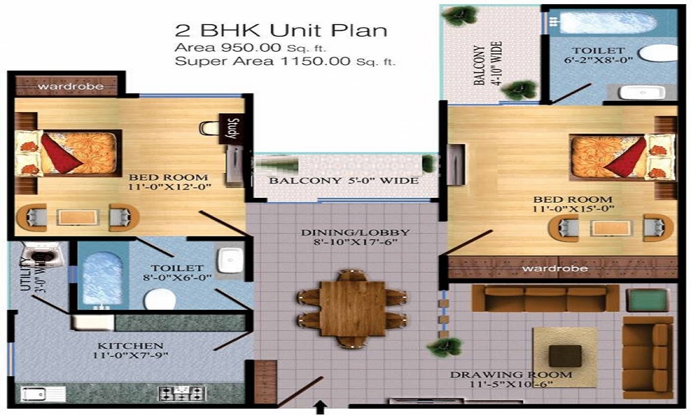 Kanchhal Rose Heights Floor Plan