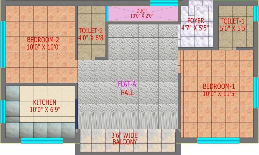 CC Bharatham Enclave Floor Plan