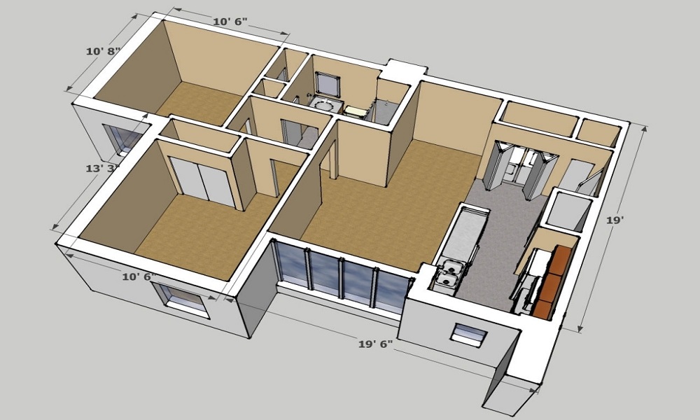 3 BHK+3T 1550/sqft-saleable Sqft Apartment For Sale In Elegant Elegant Emperor In Velachery Floor Plan
