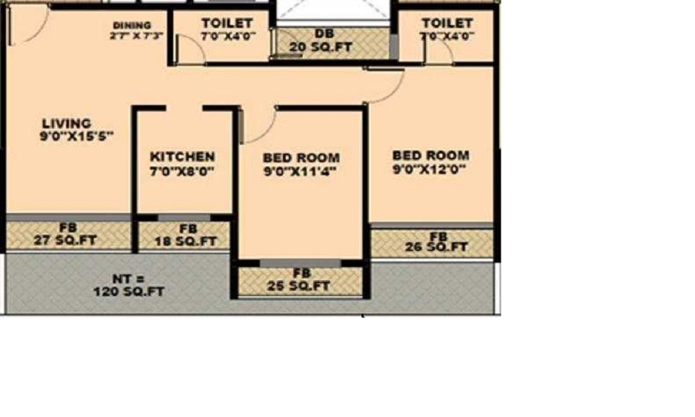 Yuvraj Bonzer Residency Floor Plan