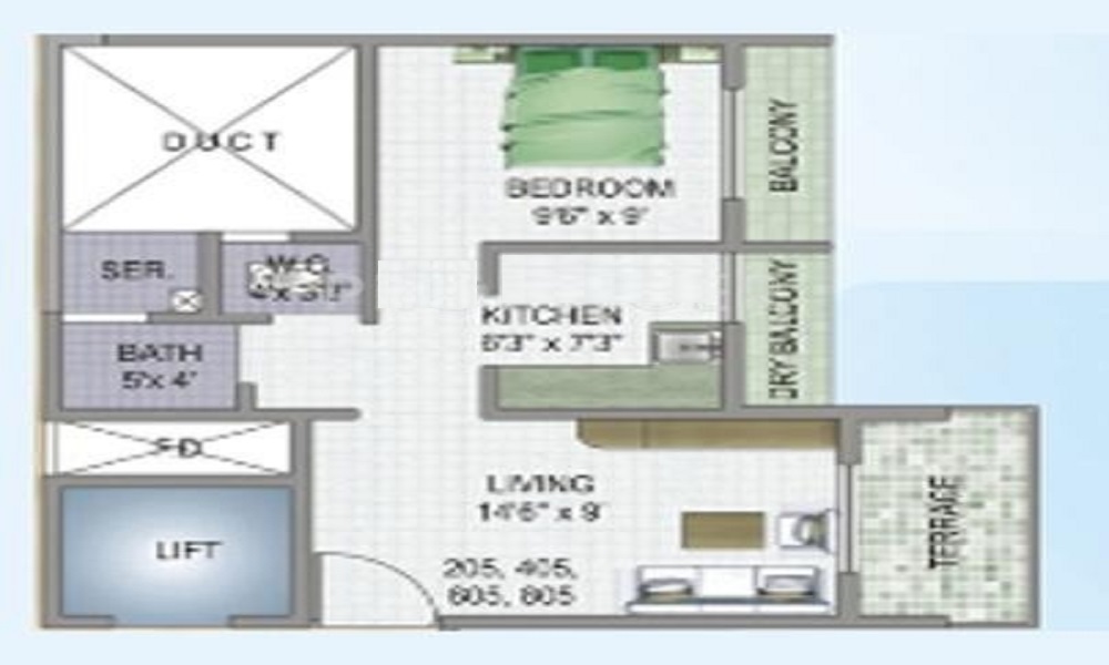 MK Vakratunda Floor Plan