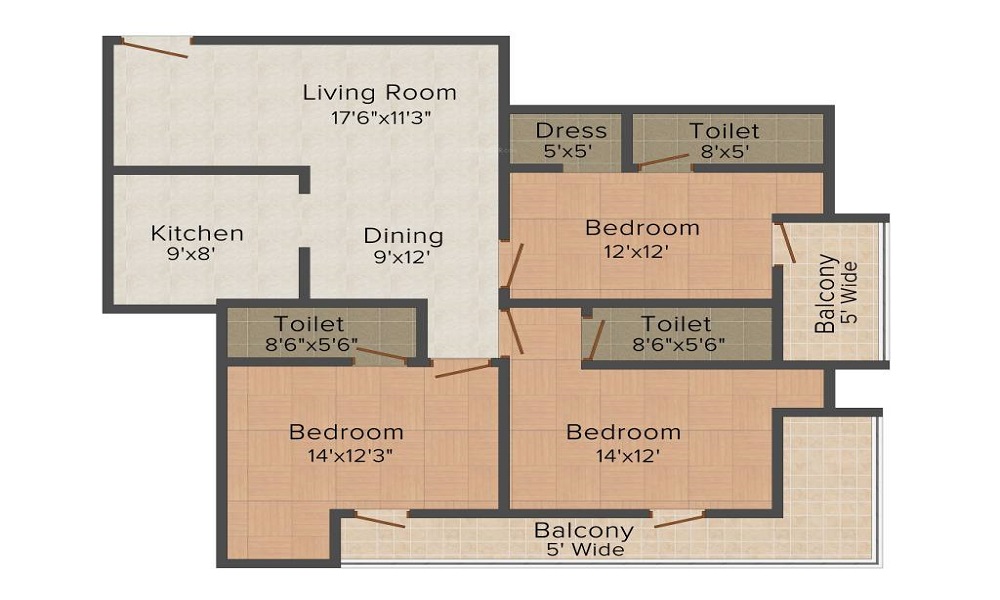 Ayda Gold Floor Plan