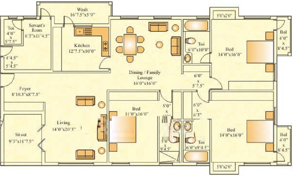 Golden Kings Court Floor Plan