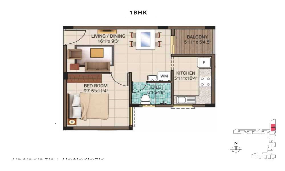 Crescent Apartments Floor Plan