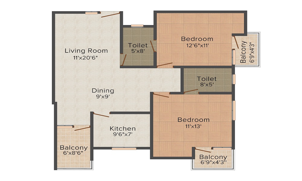 Paradise Palm Floor Plan