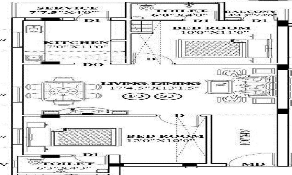 Guru Gayathri Apartments Floor Plan