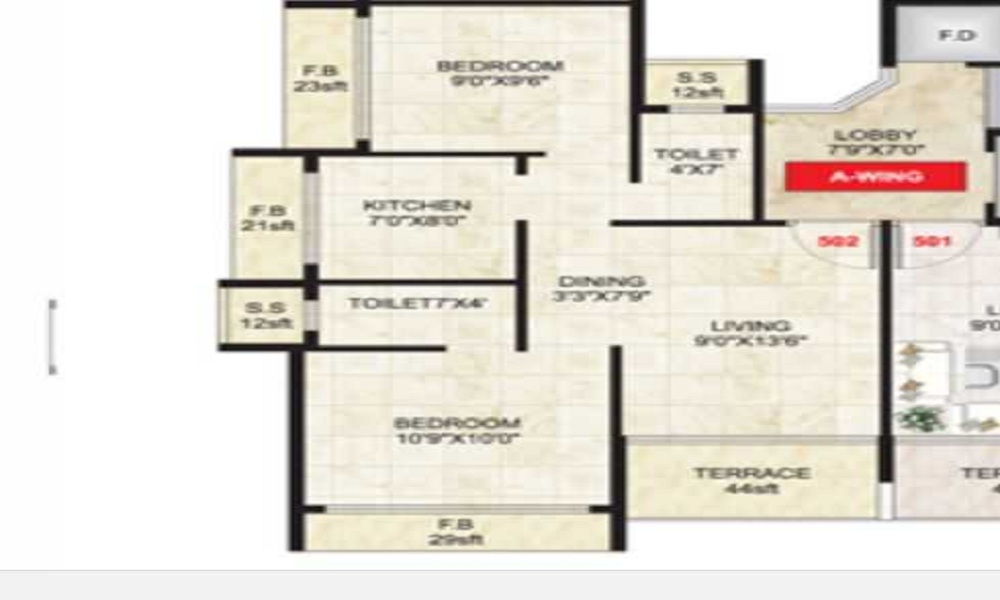 2 BHK+2T Flat for Sale in Taloja, Mumbai