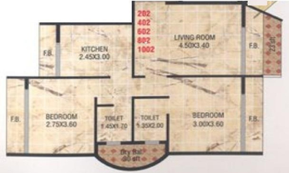 Dharti Riddheshwar Tower Floor Plan