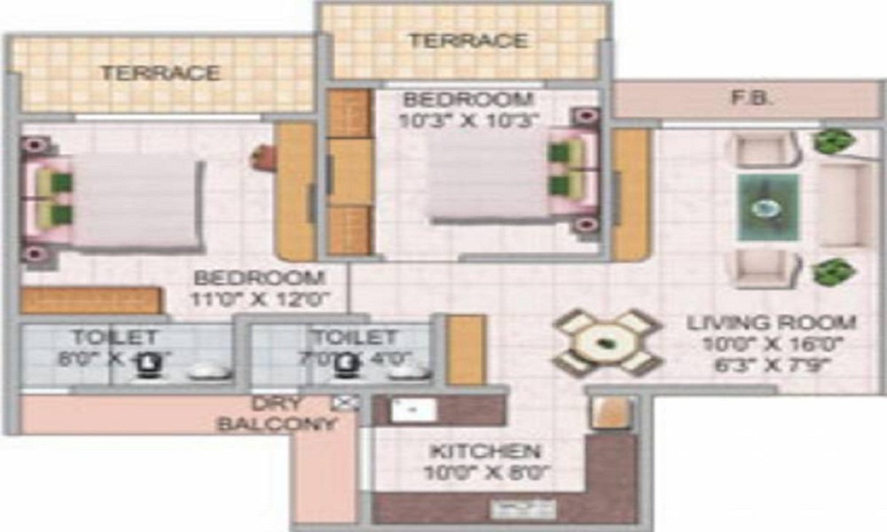 Akshar Greystone Floor Plan
