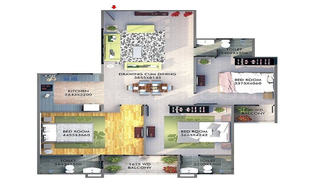 Zodiac Apartments Floor Plan