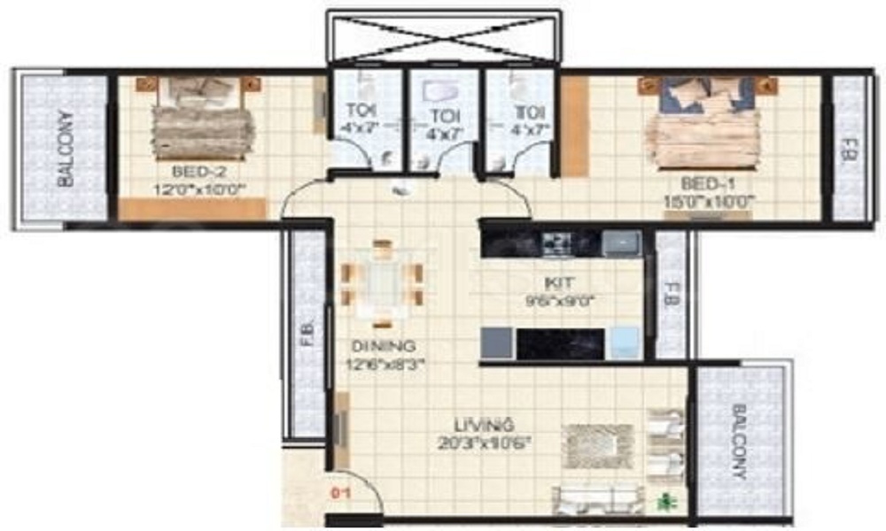 Devkrupa Krishna Tower Floor Plan