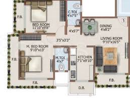 2 BHK+2T 1300/sqft-saleable Sqft Apartment For Sale In Shree Balaji Om Rudra In Kharghar Floor Plan