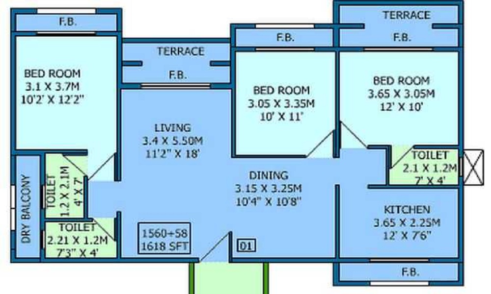 EV Crest Floor Plan