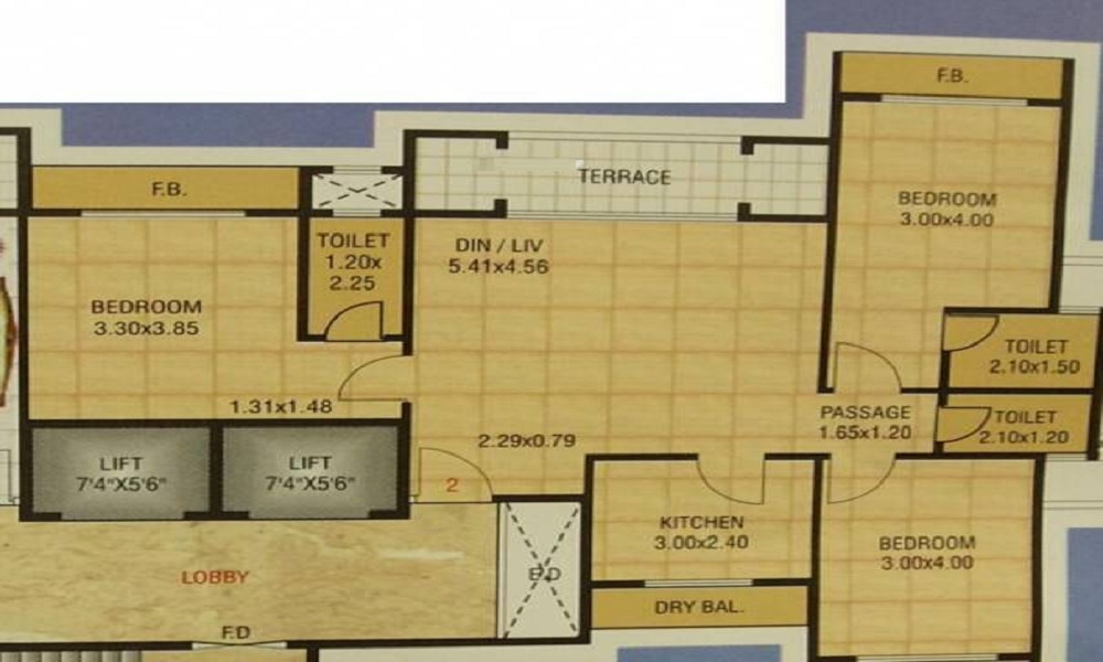 3 BHK+3T Flat for Sale in Seawoods, Mumbai