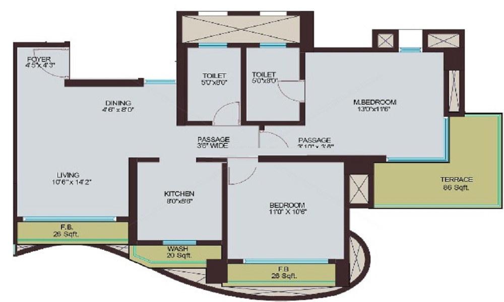 Adhiraj Zinnia Floor Plan