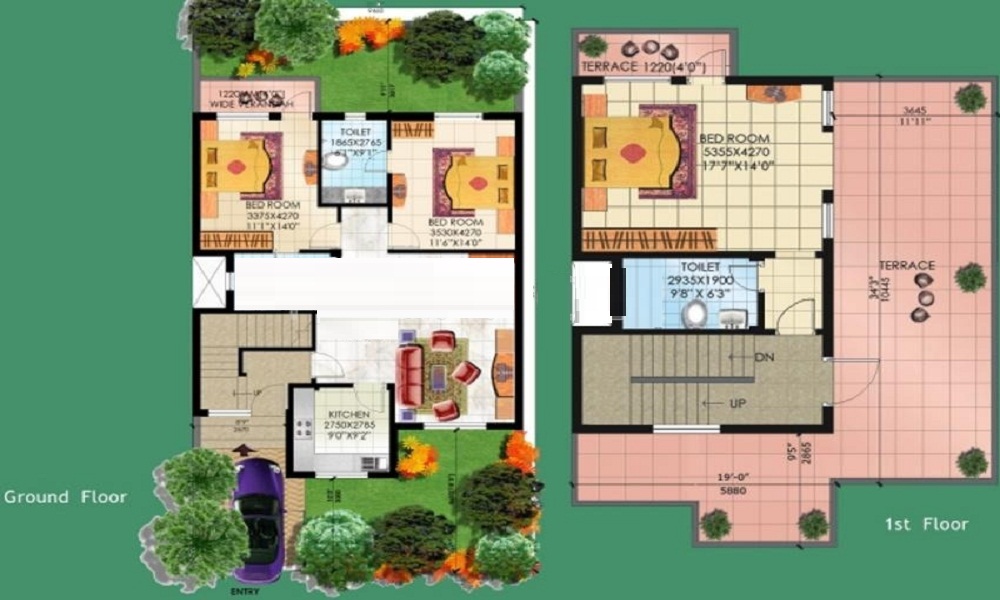 Sahara City Homes Villa Floor Plan