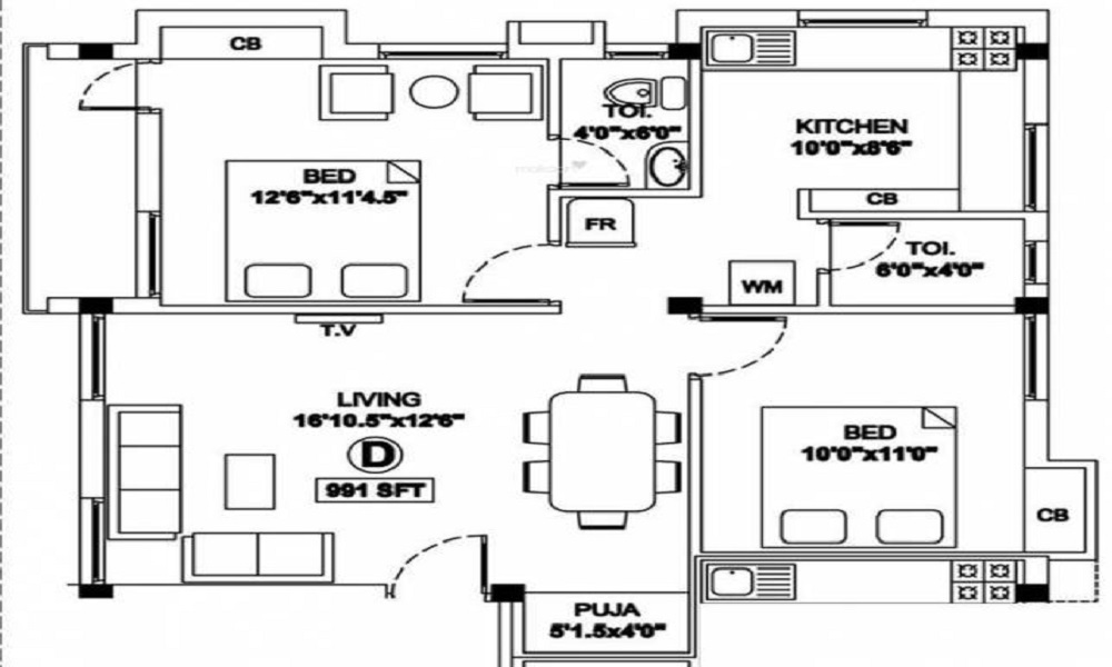 Malainur Builders MB Malainur Sooryam Floor Plan
