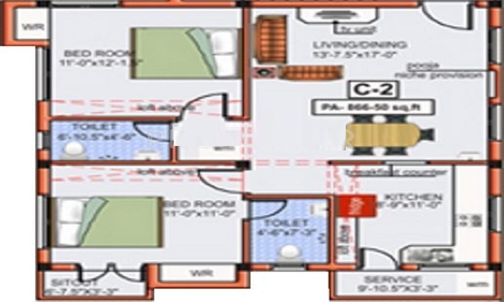 Mettupakkam Foundations MF Sanskriti Floor Plan