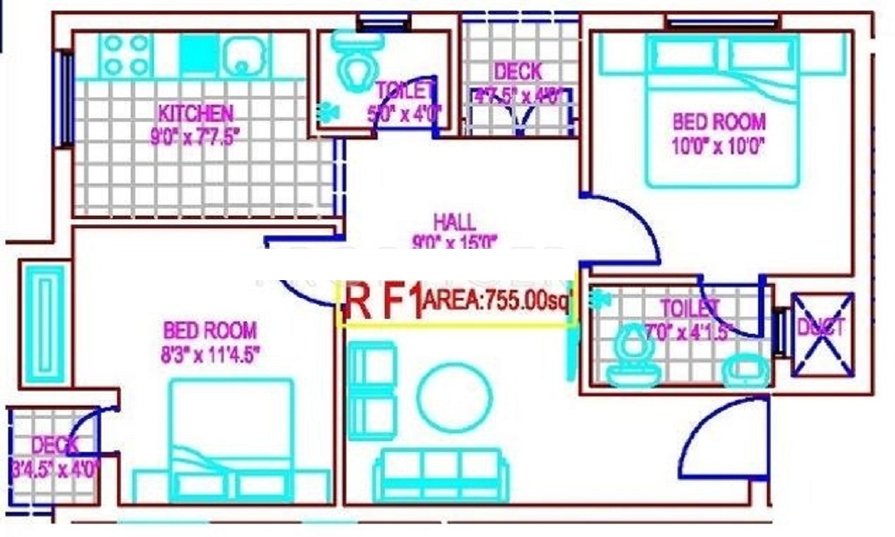 MRL Builders Sai Vila Floor Plan