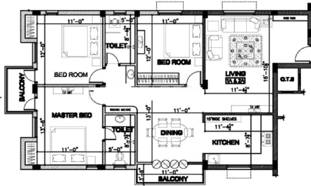 Nahar Foundations Nahar Cora Floor Plan