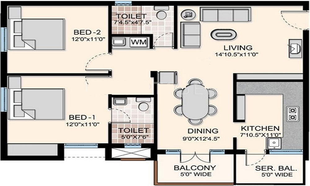 Nat West Villas Floor Plan