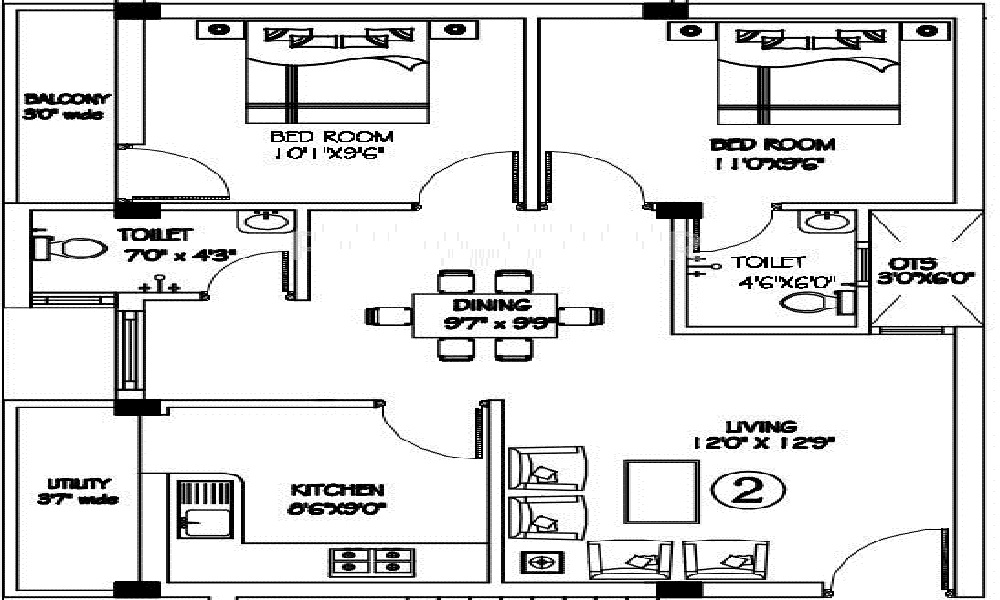 Navin Constructions Primerose East Floor Plan
