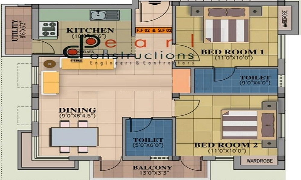 Pearl Constructions Pearl Paradise Floor Plan