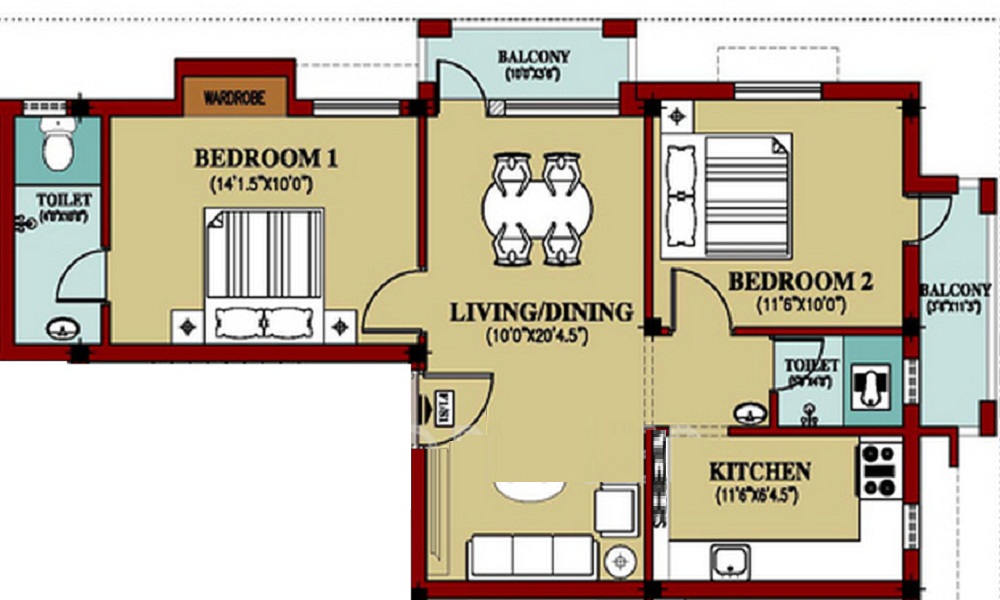 Pearl Galaxy Phase II Floor Plan