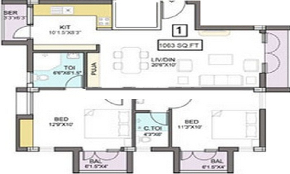 Pushkar Nakshatra Floor Plan