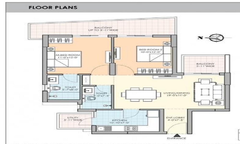 M3M Marina Floor Plan
