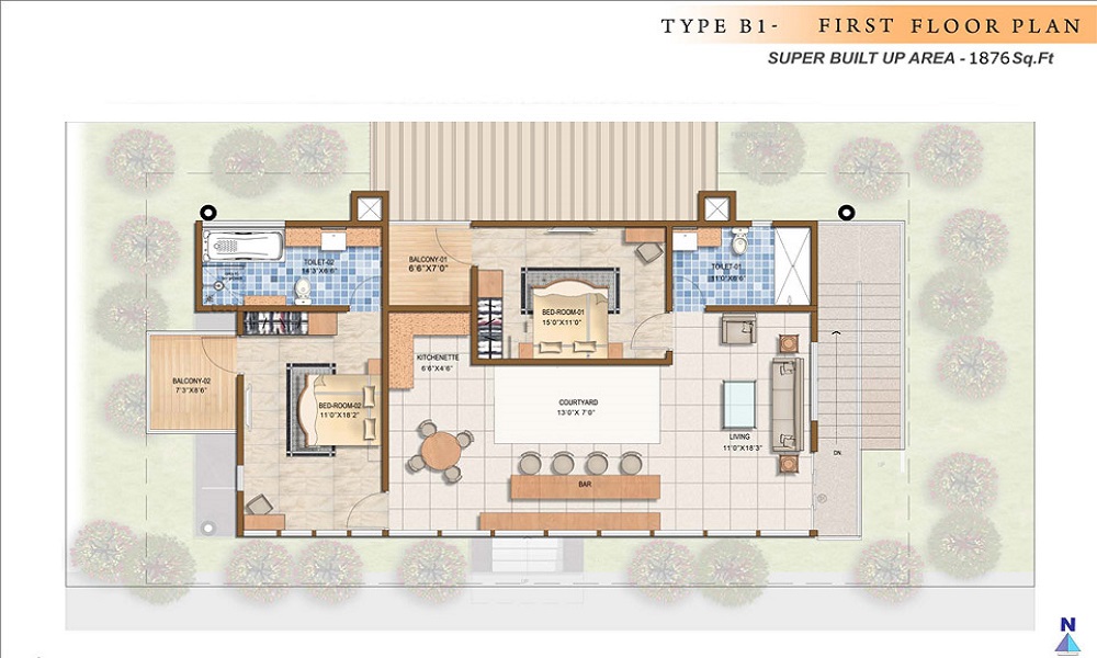 Prestige Hillside Retreat Floor Plan