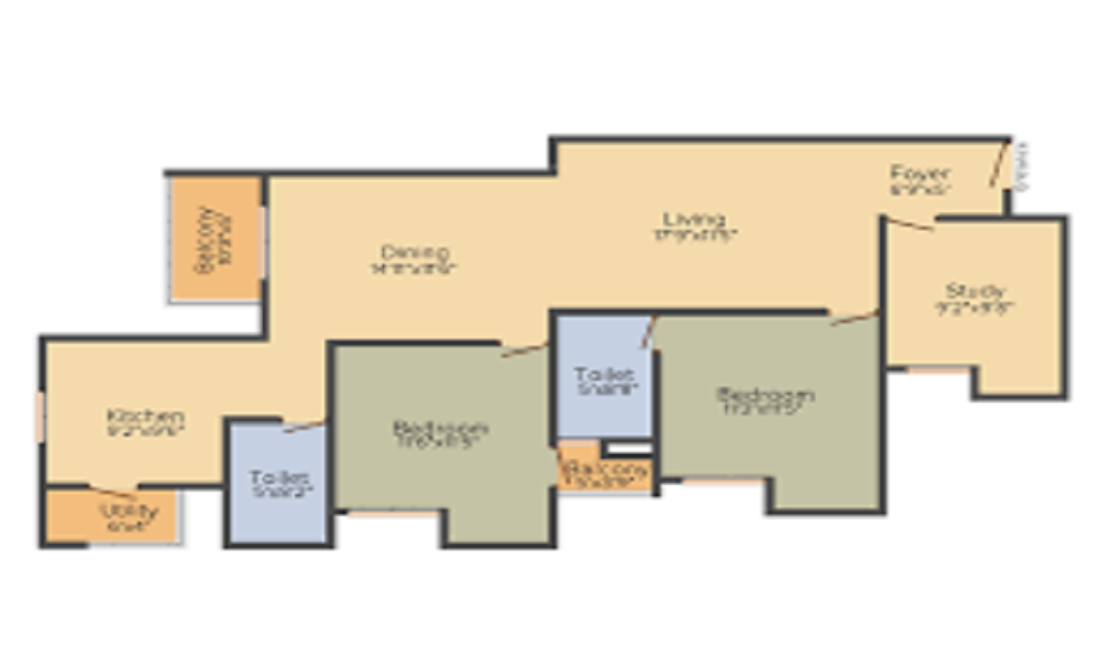 S And S Foundations Sarvam Apartments Floor Plan