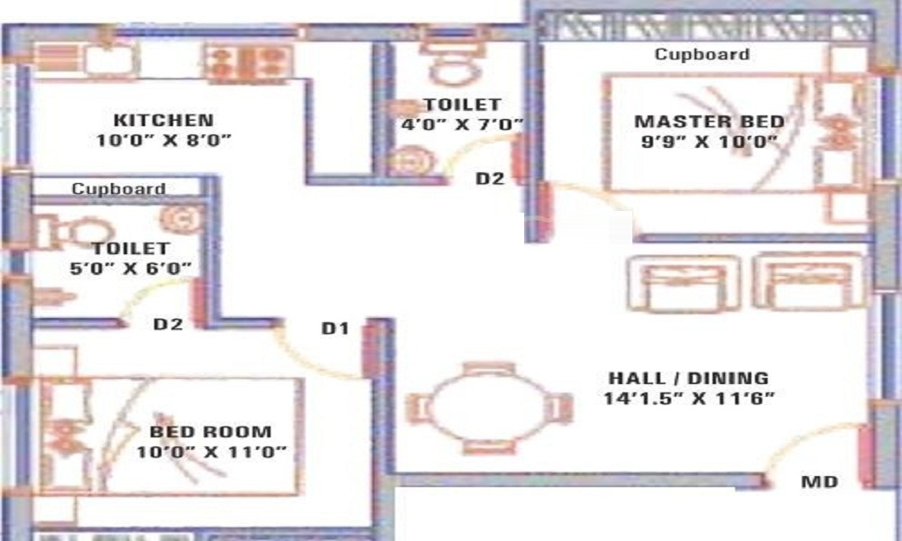 Sree Venkateshwara SVP Malligai Floor Plan