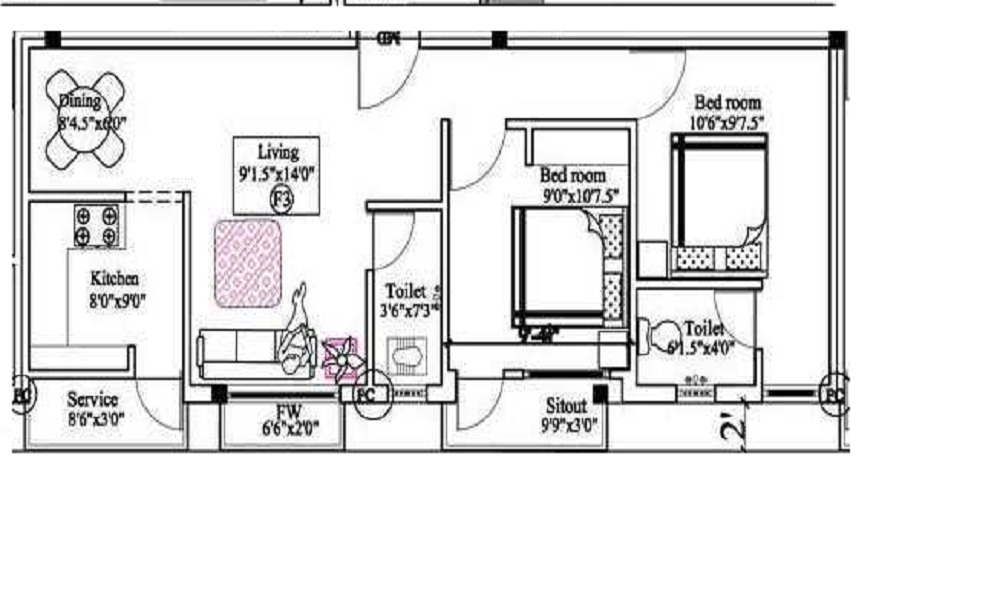 Sri Krishna Sri Indraprastha Floor Plan