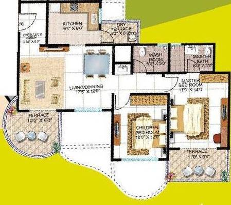 Kolte Patil Cheryl Floor Plan