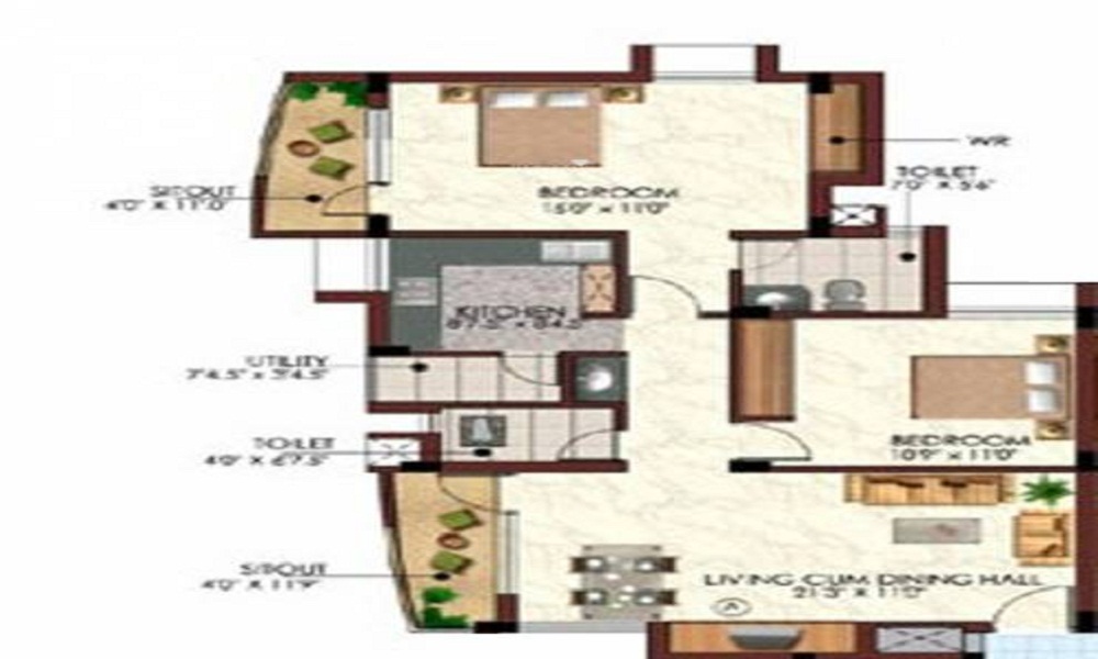 Vikas Builders Vikas Hill View Floor Plan