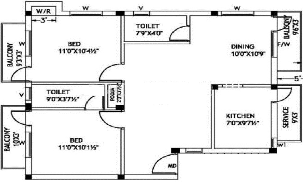 Vista Creations Golden Nestle Floor Plan