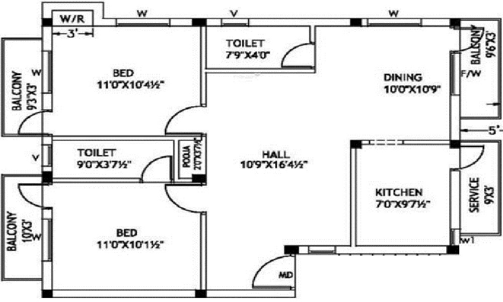 Vista Creations Glen Nestle Floor Plan