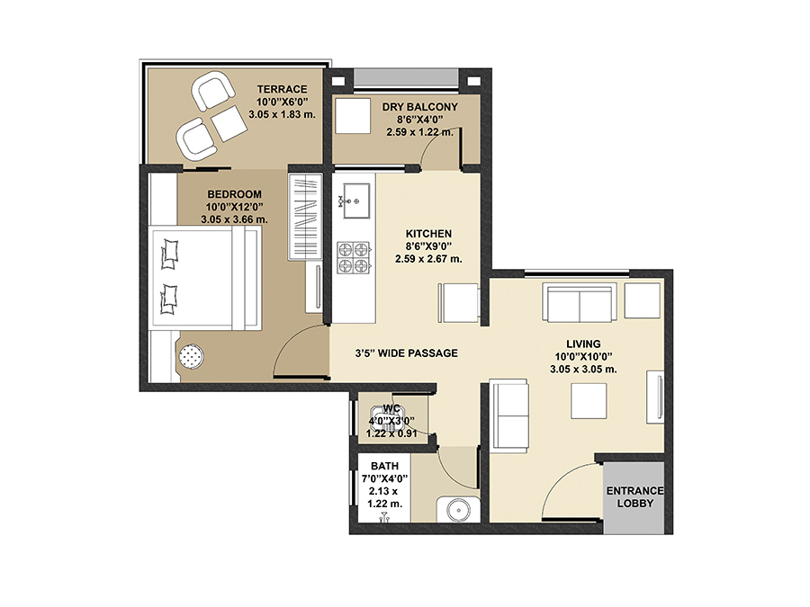 Kolte Patil Umang Premiere Floor Plan