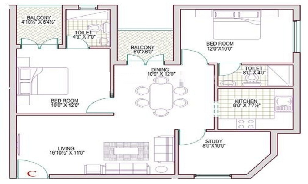 Harmony Residencies Harmony Pinnacle Floor Plan