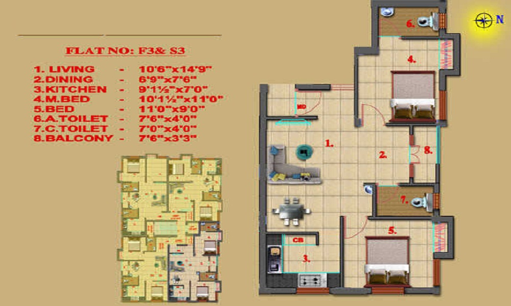 HITECH Properties Hitech Mangalam Floor Plan