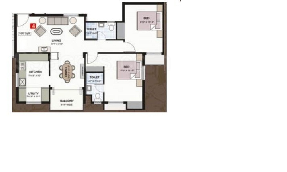 Navin Constructions Srishti Fronds Floor Plan