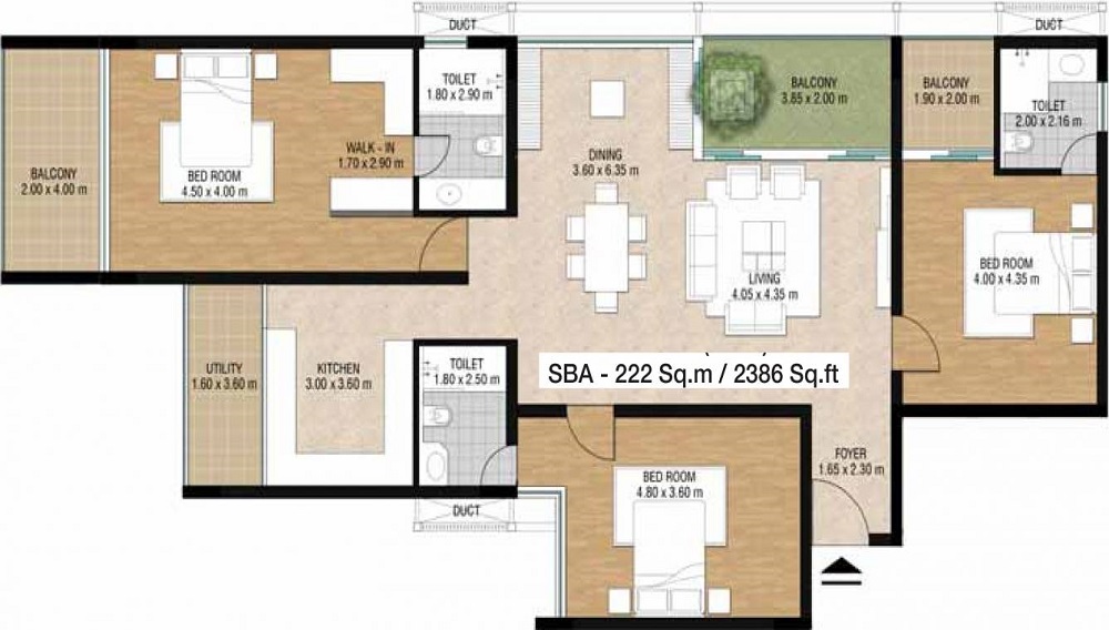 3 BHK+3T Flat for Sale in Mundhwa, Pune