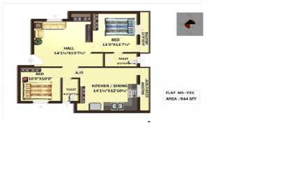 Rajeswari IBIS Fields Floor Plan