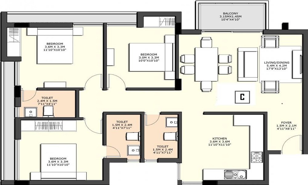 Sidharth Foundations Sidharth Country Floor Plan