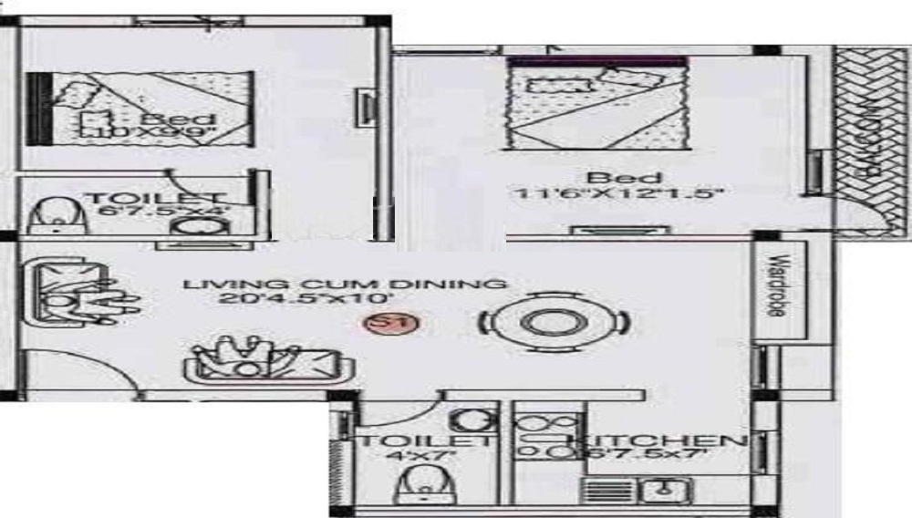 Sri Devi Tejasvi Apartment Floor Plan