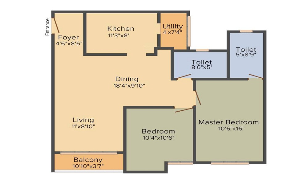 Sristi Builders Sristi Green Woods Floor Plan